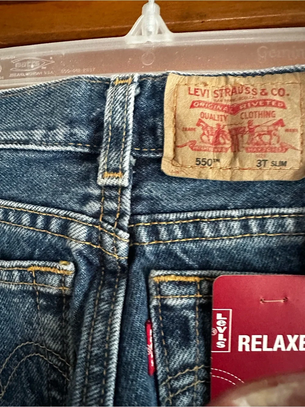 Levi’s Boys 3T Slim Jeans NWT Dark Wash Denim Classic